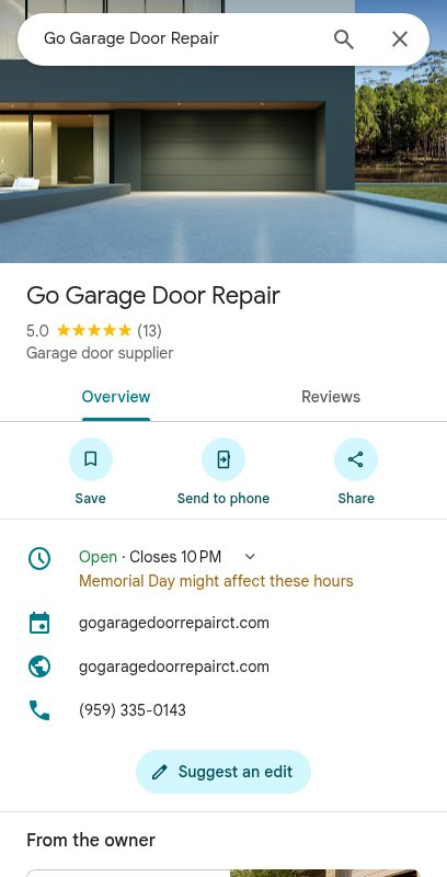 Garage Door Panel Replacement — Grantville